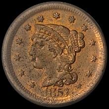 1857 Liberty Head Large Cent HIGH GRADE