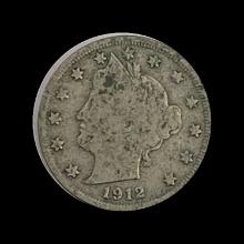 1912-S Liberty Head Nickel LIGHTLY CIRC