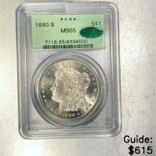 1880-S Morgan Dollar PCGS MS65 SILVER