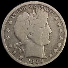 1904-S Barber Half Dollar LIGHTLY CIRCULATED