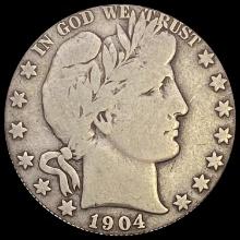 1904-O Barber Half Dollar LIGHTLY CIRCULATED
