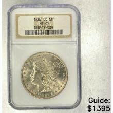 1882-CC Morgan Dollar ANACS MS65 SILVER
