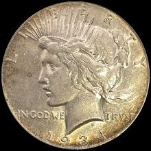 1934 Peace Dollar ABOUT UNCIRCULATED