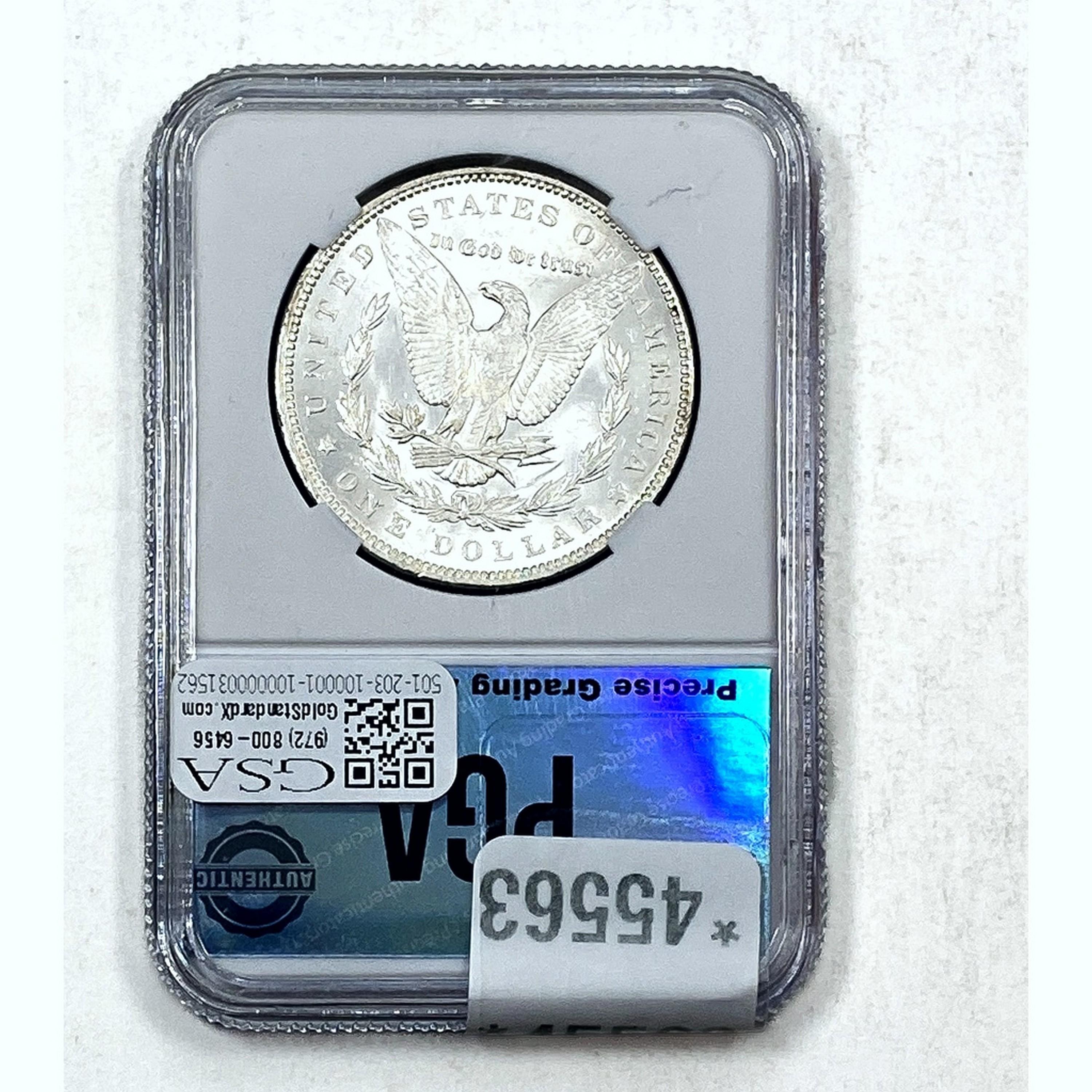 1891 Morgan Dollar PGA MS64 SILVER
