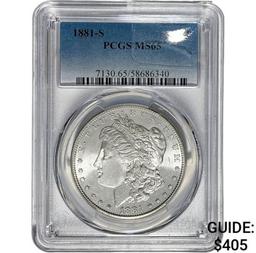 1881-S Morgan Dollar PCGS MS65 SILVER