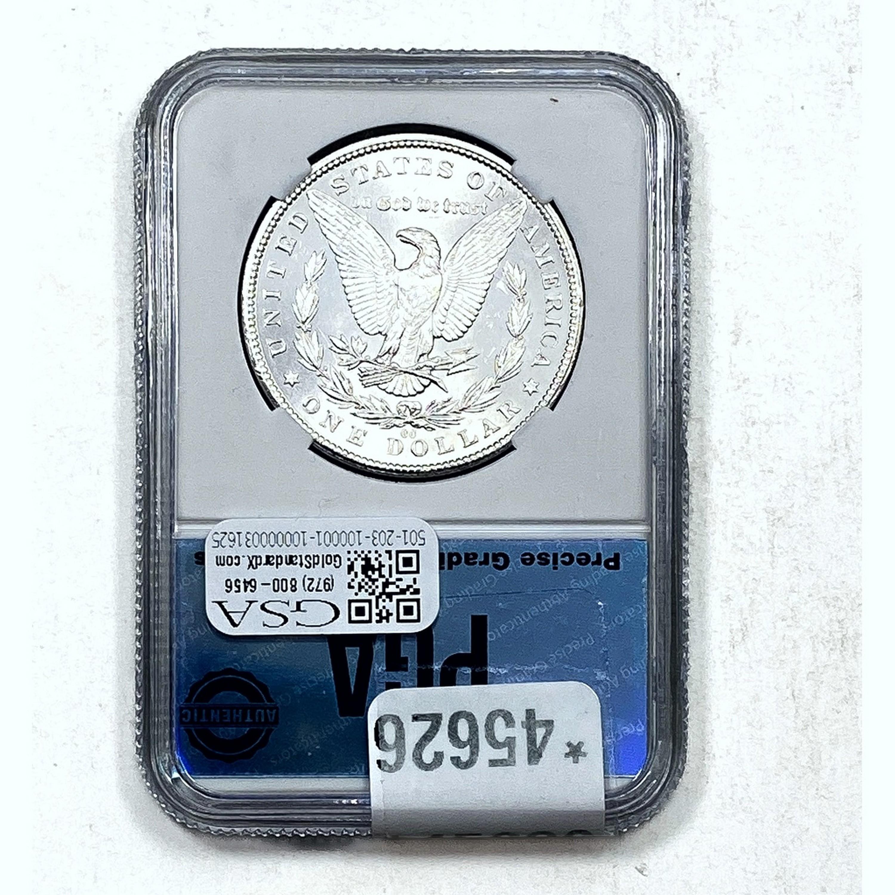 1882-CC Morgan Dollar PGA MS65 SILVER