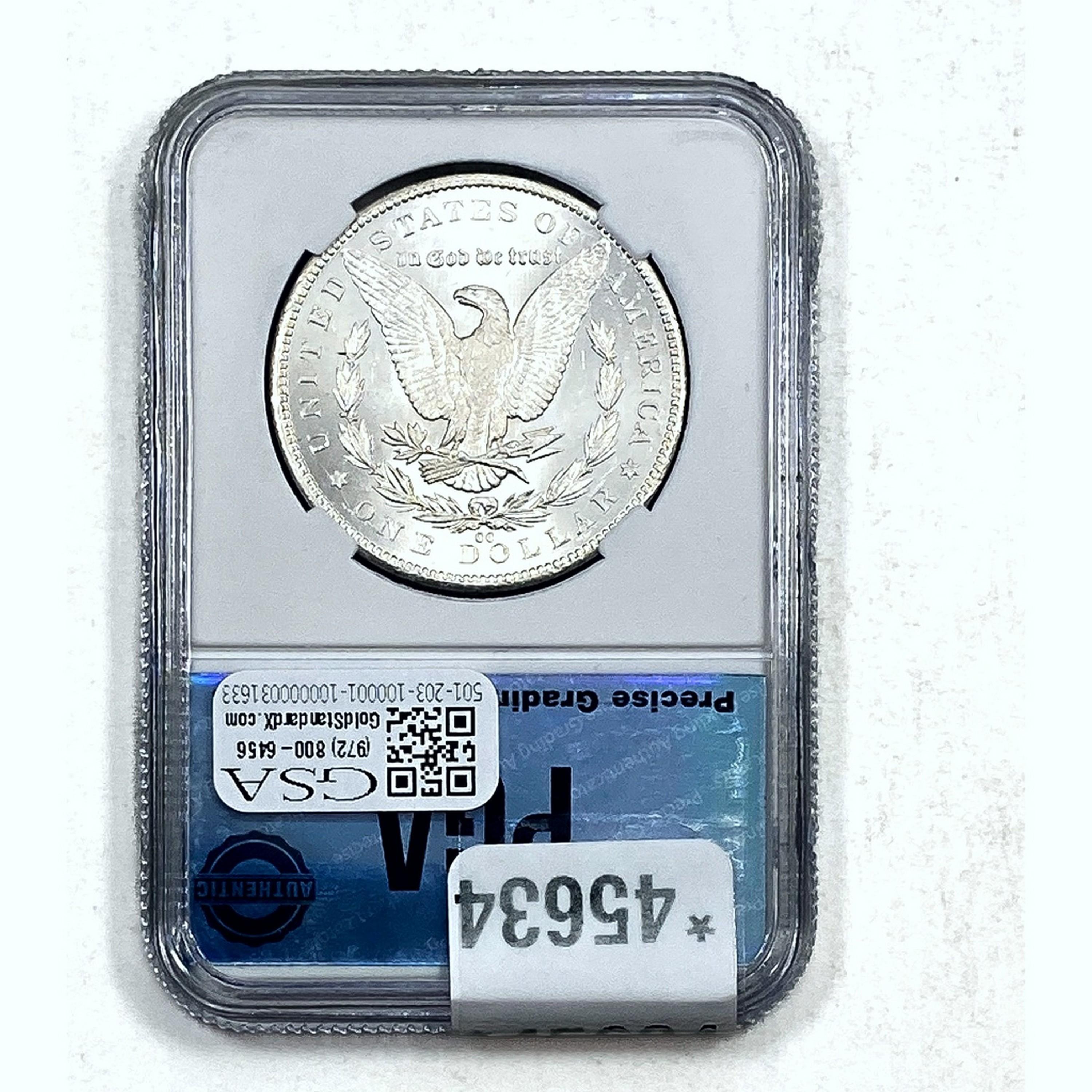 1884-CC Morgan Dollar PGA MS65 SILVER