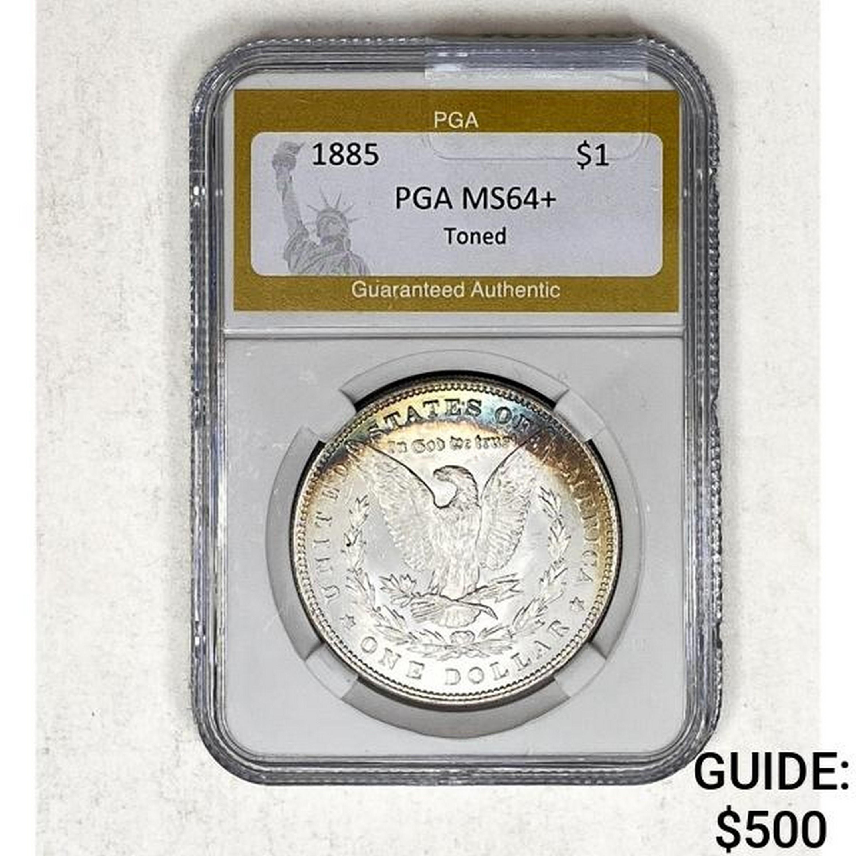1885 Morgan Dollar PGA MS64+