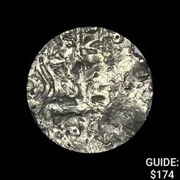 1500s-1600s Spanish Colonial Silver Cob NEARLY UNCIRCULATED
