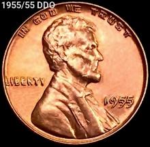 1955/55 DDO Wheat Cent