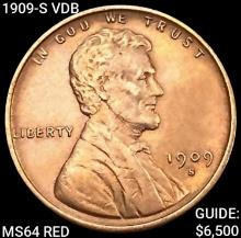 1909-S VDB Wheat Cent CHOICE BU RD