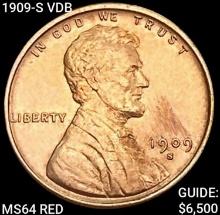 1909-S VDB Wheat Cent CHOICE BU RD