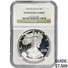 1995-W Silver Eagle NGC PF68 UC