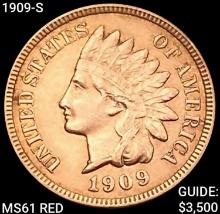 1909-S Indian Head Cent UNCIRCULATED RD