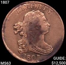 1807 Draped Bust Half Cent CHOICE BU