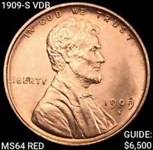 1909-S VDB Wheat Cent CHOICE BU RD