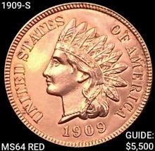 1909-S Indian Head Cent CHOICE BU RD