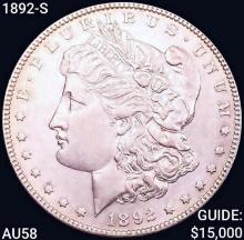 1892-S Morgan Silver Dollar CHOICE AU