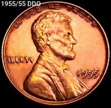1955/55 DDO Wheat Cent