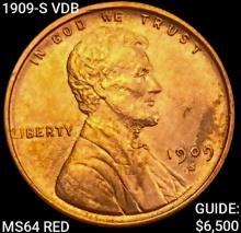 1909-S VDB Wheat Cent CHOICE BU RD