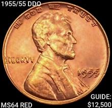 1955/55 DDO Wheat Cent CHOICE BU RD