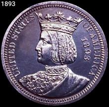 1893 Isabella Silver Quarter