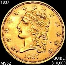 1837 $2.50 Gold Quarter Eagle