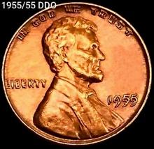 1955/55 DDO Wheat Cent