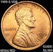1909-S VDB Wheat Cent CHOICE BU RD