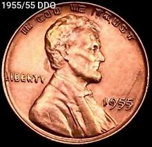 1955/55 DDO Wheat Cent