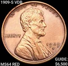 1909-S VDB Wheat Cent CHOICE BU RD