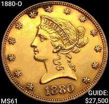1880-O $10 Gold Eagle UNCIRCULATED