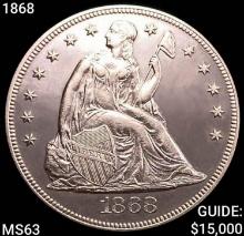 1868 Seated Liberty Dollar CHOICE BU
