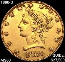 1880-O $10 Gold Eagle UNCIRCULATED