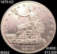 1875-CC Silver Trade Dollar UNCIRCULATED
