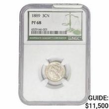 1889 Nickel Three Cent NGC PF68