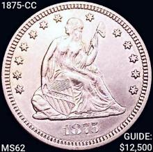1875-CC Seated Liberty Quarter UNCIRCULATED