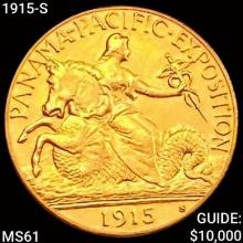 1915-S Pan-Pac $2.50 Gold Quarter Eagle UNCIRCULATED