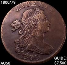 1800/79 Draped Bust Large Cent CLOSELY UNCIRCULATED