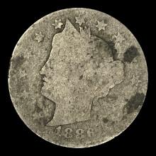 1886 Liberty Head Nickel LIGHTLY CIRCULATED