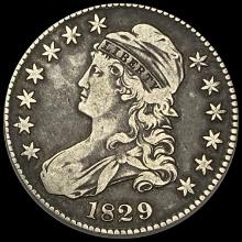 1829 Capped Bust Half Dollar LIGHTLY CIRCULATED