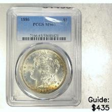 1886 Morgan Dollar PCGS MS65 SILVER
