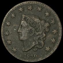 1830 Coronet Head Large Cent LIGHTLY CIRCULATED