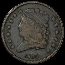 1835 Classic Head Half Cent LIGHTLY CIRCULATED