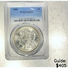 1886 Morgan Dollar PCGS MS65 SILVER