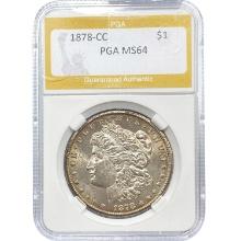 1878-CC Morgan Dollar PGA MS64 SILVER