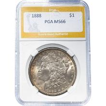 1888 Morgan Dollar PGA MS66 SILVER
