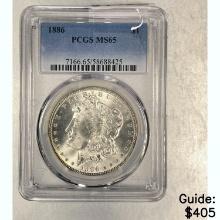 1886 Morgan Dollar PCGS MS65 SILVER