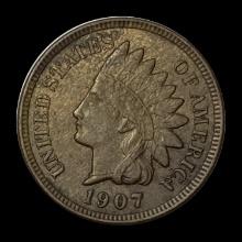 1907 Indian Head Cent CHOICE AU