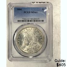 1886 Morgan Dollar PCGS MS65 SILVER